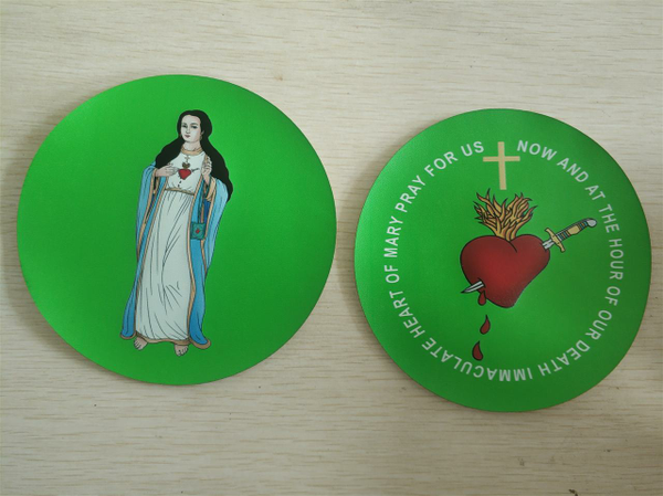 Tiny micro green scapular pack of a 100: NOW INCLUDES LARGE GREEN SCAPULAR PATCH TOO & ADD A TOOL FOR EASY INSTALLMENT